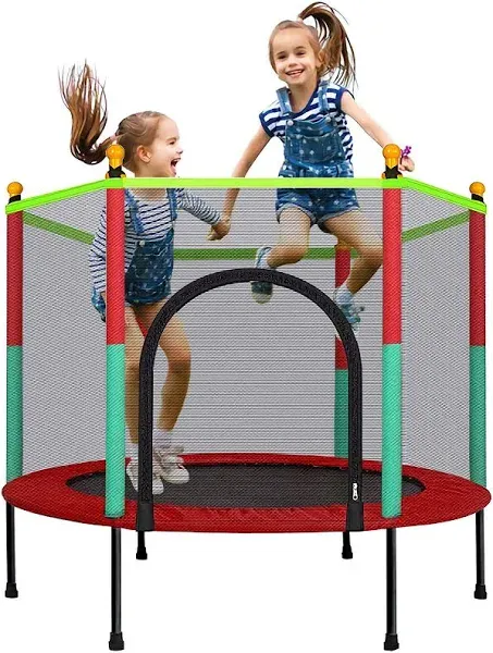 Laulry Kids Trampoline with Safety Enclosure Net - 5FT Trampoline for Toddlers ...