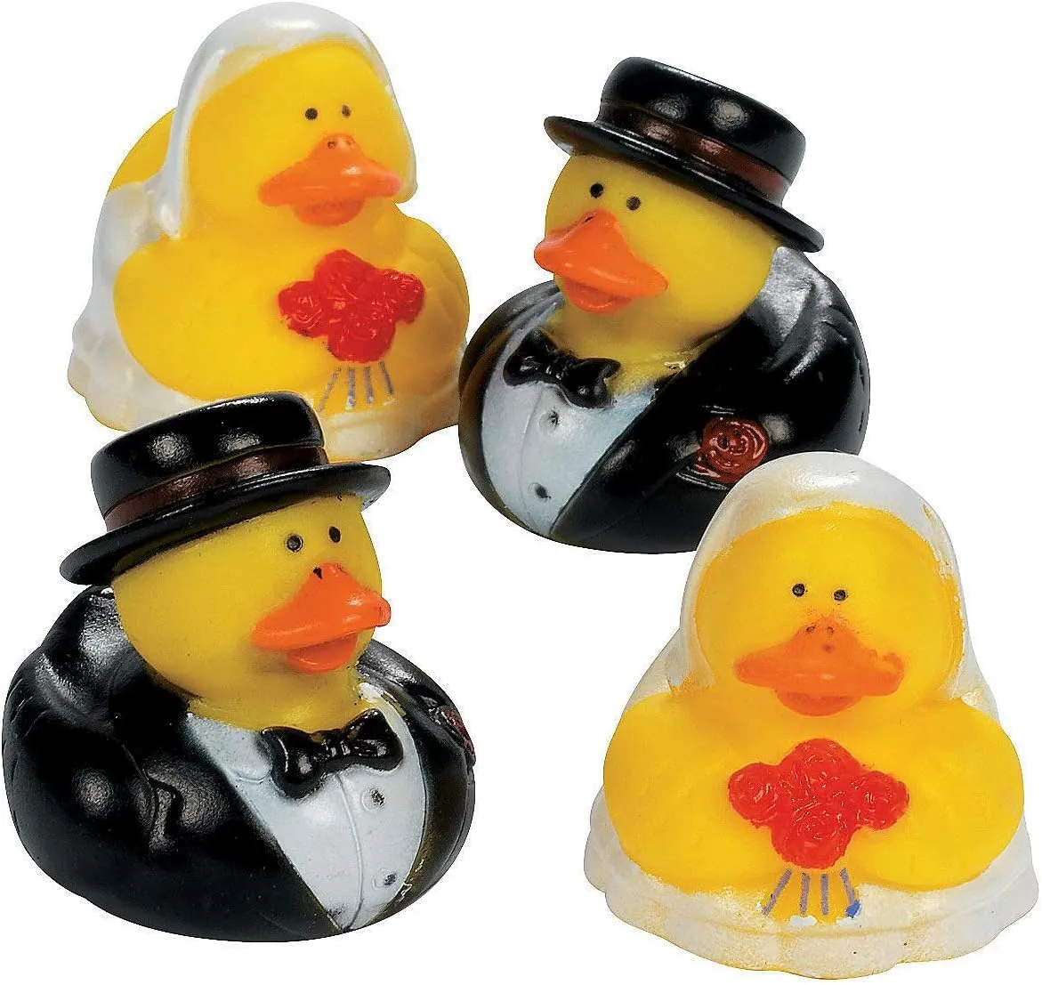 Set of 12 WEDDING Rubber Duckies/DUCKS BRIDE &amp; GROOM/Marriage