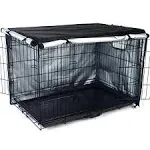 kefit Dog Crate Cover 36 inch, Kennel Cover for Dog Cage, Cage Cover for Dog Crate, Black