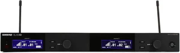 Shure SLXD4D Dual-Channel Digital Wireless Receiver