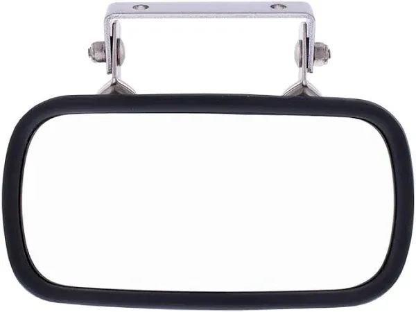 Rectangular Stainless Convex Mirror with U-Bracket 43001