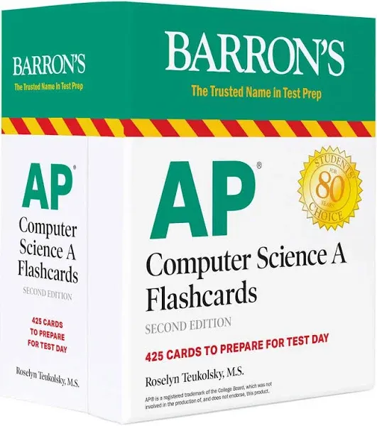 Barron's AP Computer Science A Flashcards