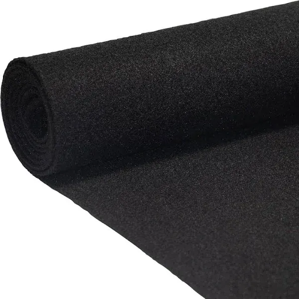 Black Carpet Non-Woven Febric | Length: 72 inch (6 ft.), Width: 43 inch (3ft ...