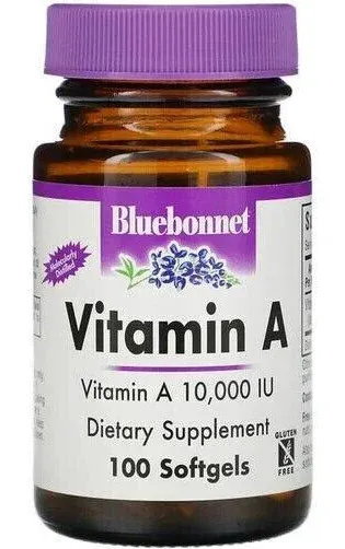 Bluebonnet Vitamin A 10000 IU 100 Softgels