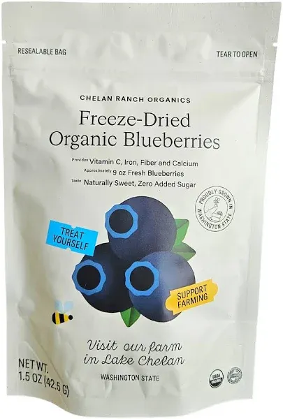 Lake Chelan Organic Freeze-Dried Blueberries