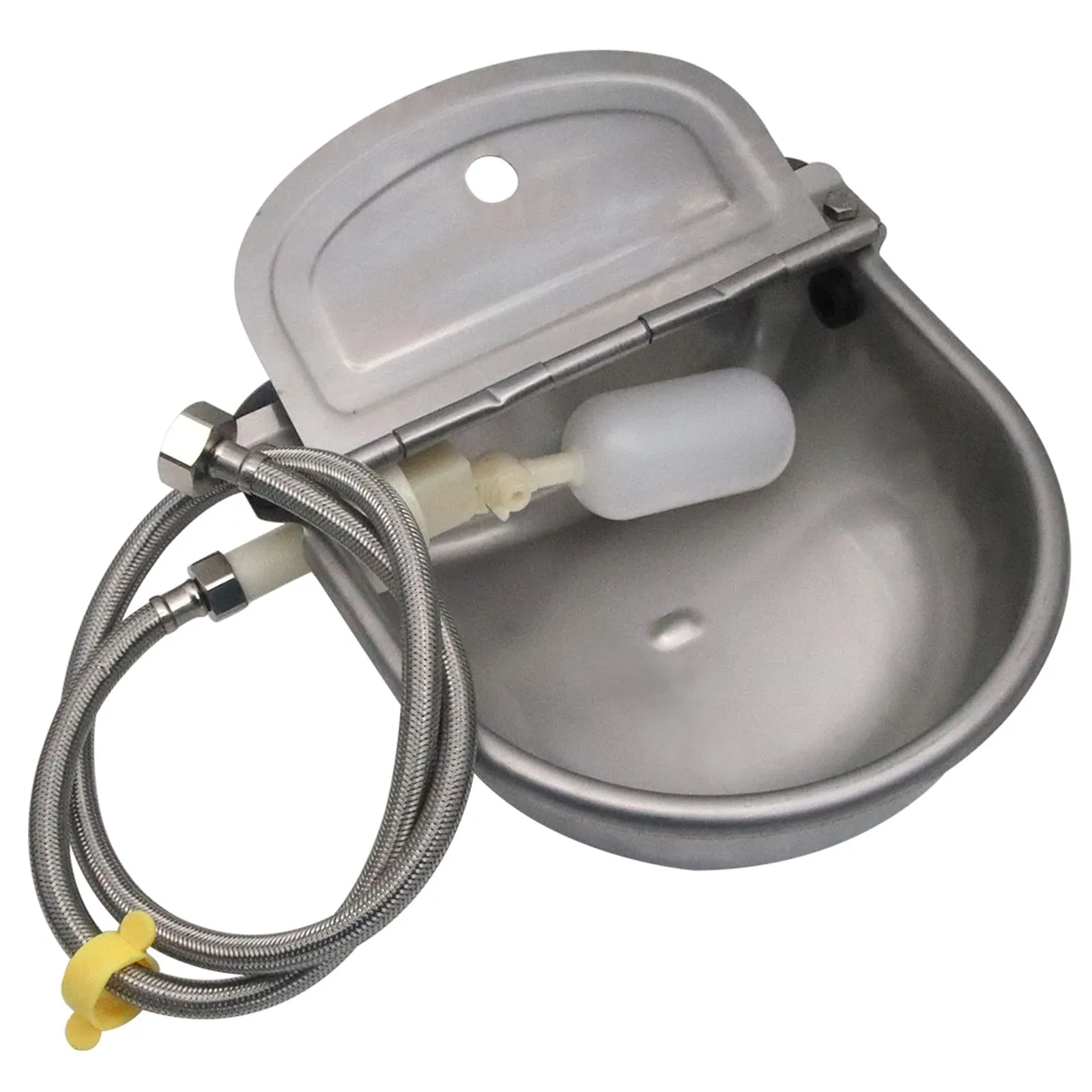 petpetssmart 304 Stainless Steel Automatic Livestock Waterer with Float Valve and 39 inch Water Hose