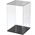 ELEpure Clear Acrylic Display Stand Assemble Countertop Box Storage Organizer Display Case Protection Showcase for Figures Collectibles for Lego