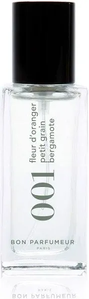 Bon Parfumeur 001 Eau de Parfum, Orange Blossom, Petitgrain, Bergamot, 15ml