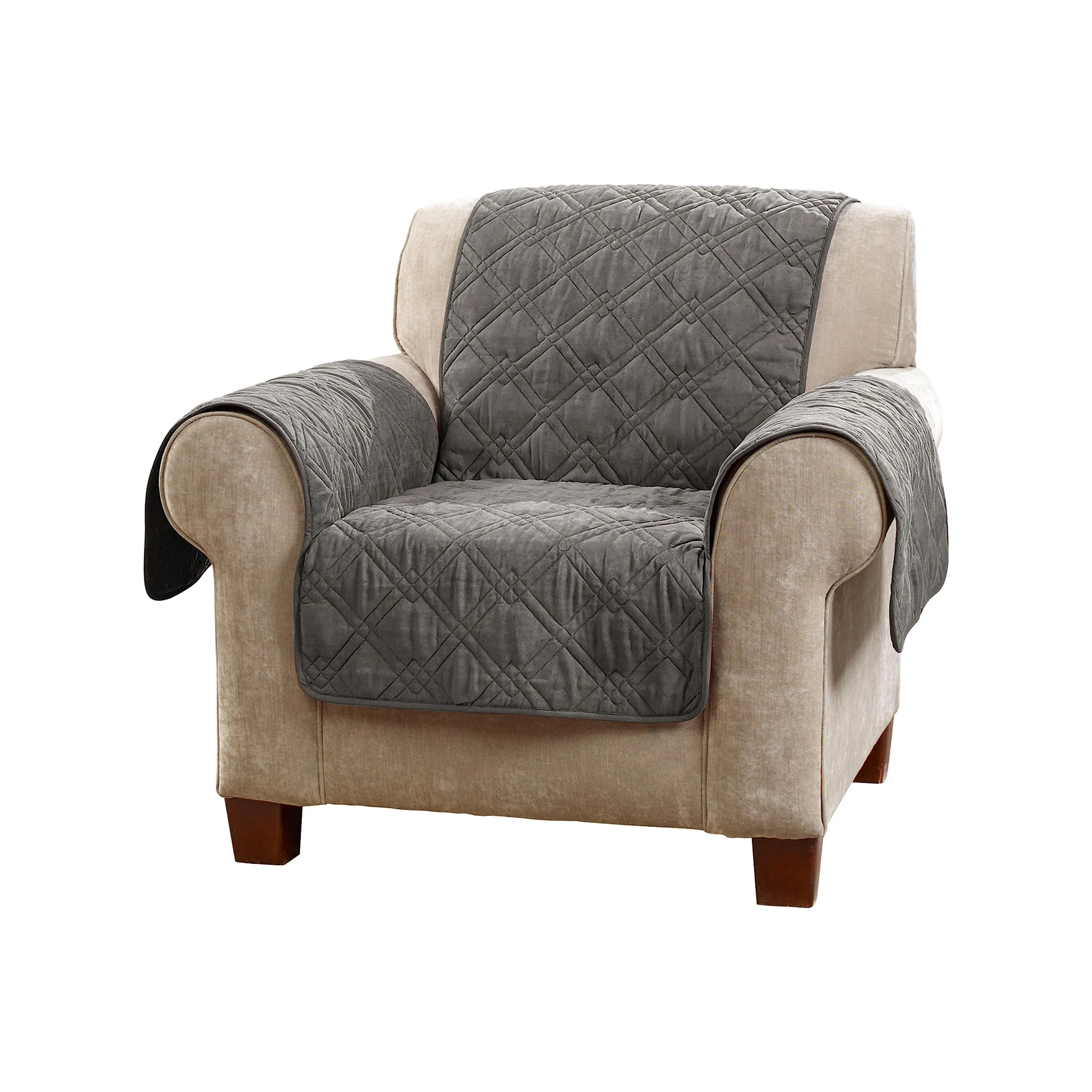 SureFit Gray Nonslip Recliner Chair Cover - SF48289 | Blain's Farm & Fleet