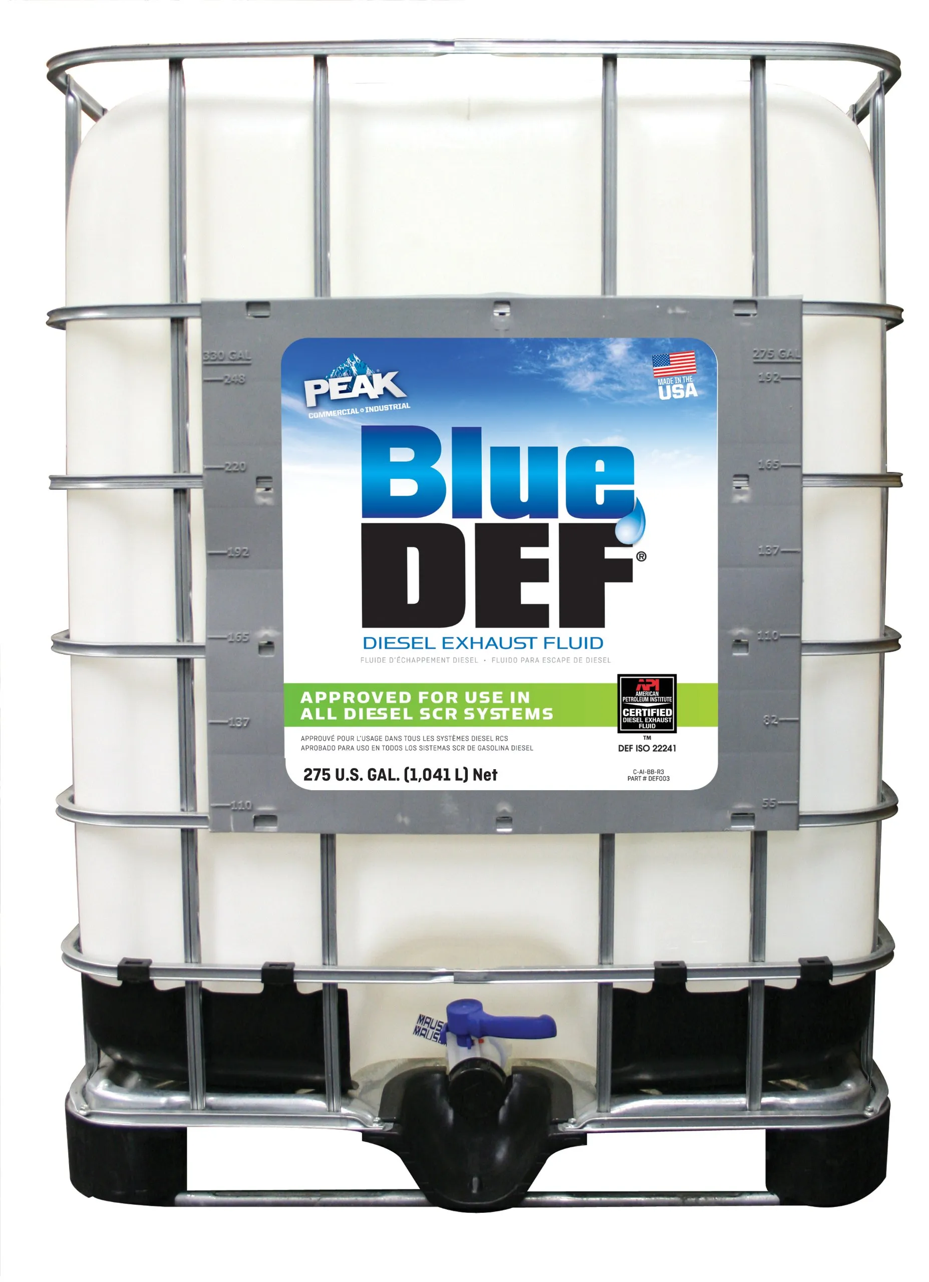 Peak DEF330P Diesel Exhaust Fluid Def, Tote, 330 gal.