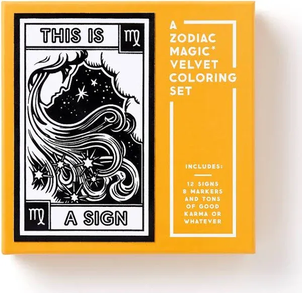 This Is a Sign Magic Velvet Zodiac Coloring Set [Book]