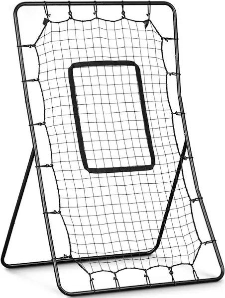 GoSports Baseball & Softball Pitching and Fielding Rebounder - Pitch Back Return Net - Choose Your Size