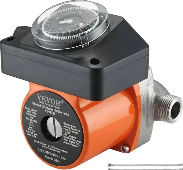 VEVOR 100W Hot Water Recirculating Pump