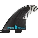 FCS II Performer Performance Core Carbon Tri Surfboard Fins - Medium/Black