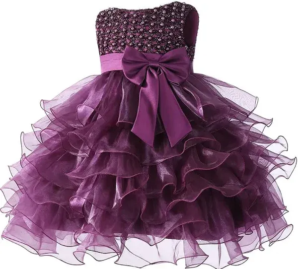 Ruffle Lace Flower Girl Dress