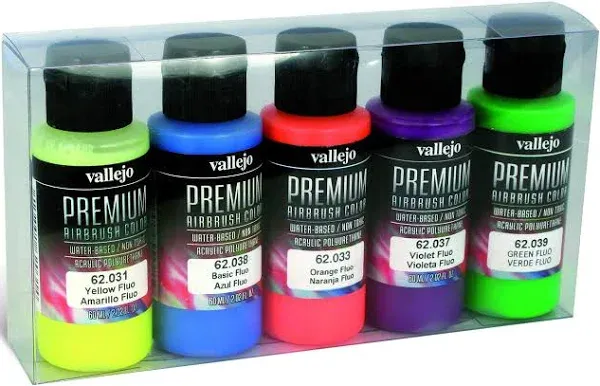 Vallejo Premium Color Fluorescent Paint Set