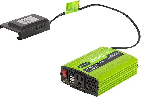 Greenworks 40V 300W Cordless Power Inverter with 4.0Ah 40V battery