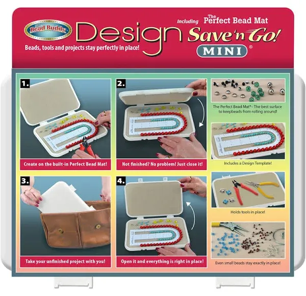 Bead Buddy Design Save and Go Mini Portable Beading Kit - Beading Project Org...