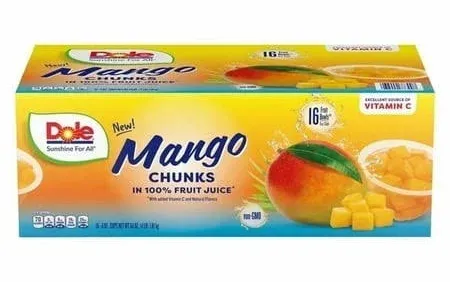 Dole Mango Chunks Fruit Cups