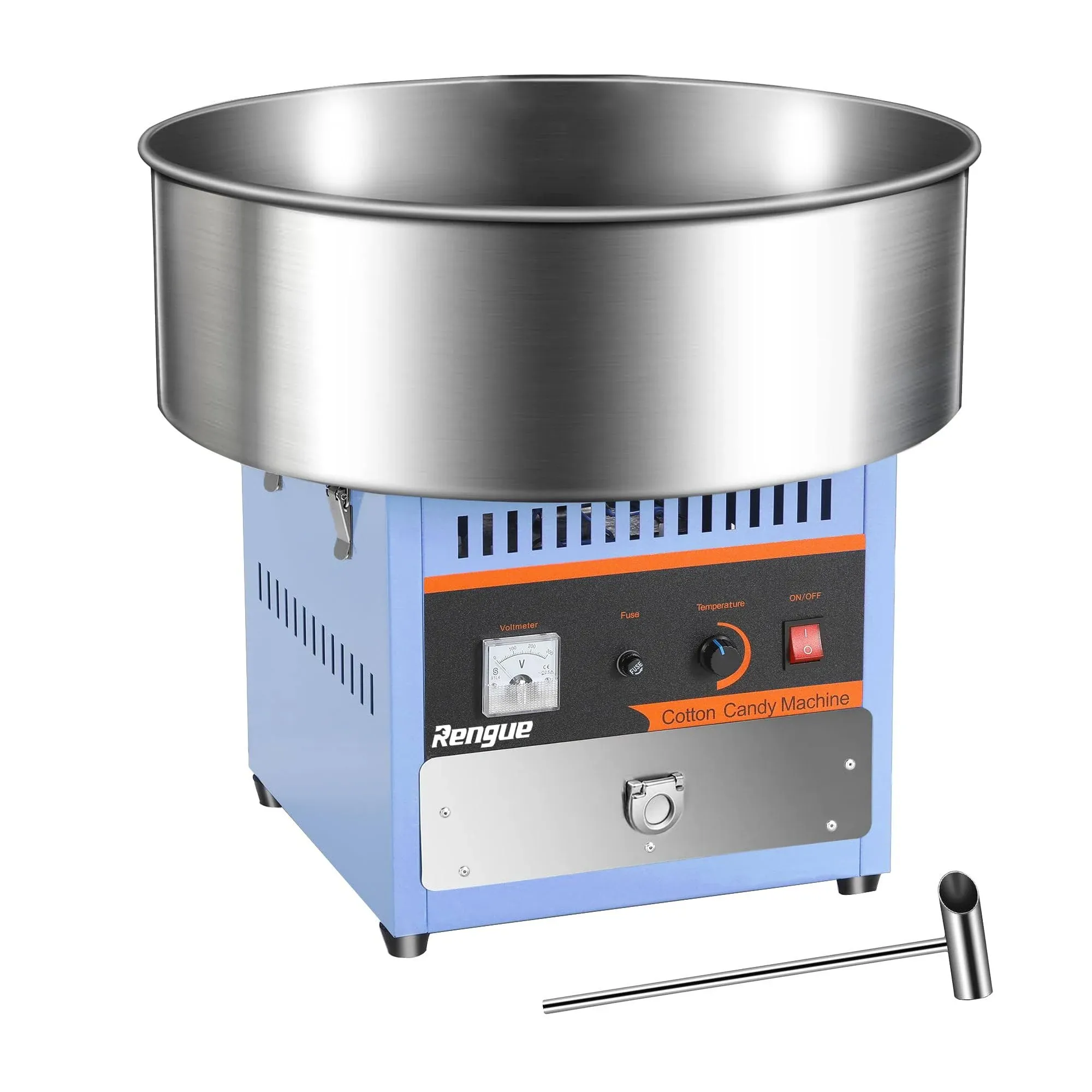 Commercial Cotton Candy Machine 1000W with Stainless Steel Bowl