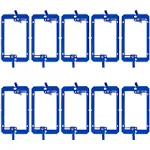 10 Pack Single Gang Low Voltage Mounting Bracket - Variable Wall Thickness - Adjustable Mounting Brackets - Single Gang Box for Cables & Low Voltage