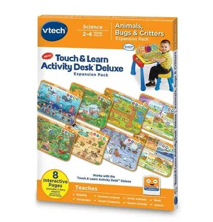 Vtech Touch and Learn Activity Desk Deluxe Expansion Pack - Animals Bugs and Critters