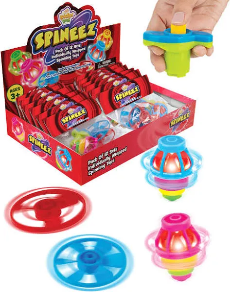 IPIDIPI TOYS Light Up Spinning Tops and Flying Saucer Disc - Light Up Spinner...