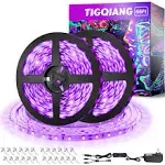 Black Light Strip, 20M/66ft Flexible LED Black Light Strip Kit, 1200 66FT/20M