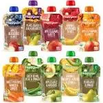 Happy Baby Organics Stage 2 Baby Food Pouches-Fruit &amp; Veggie Variety 10 Pack