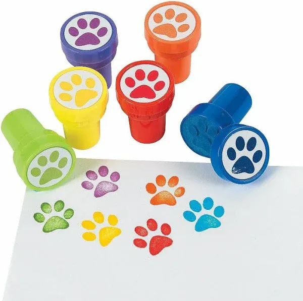 Fun Express 24 Paw Print Stampers