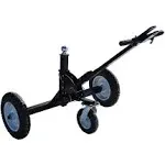 Tow Tuff TMD-1000CATV Adjustable Steel 1000 Pound Heavy Duty Trailer Dolly with Flat Free Tires, 10 Inch Caster, and 2 Inch Trailer Ball, Black