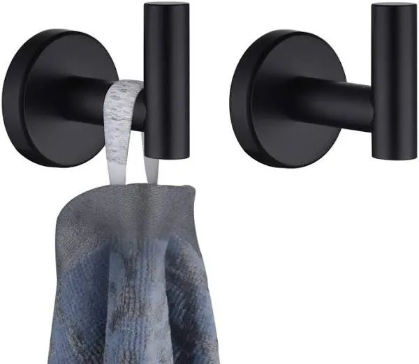 JQK Black Bathroom Towel Hook