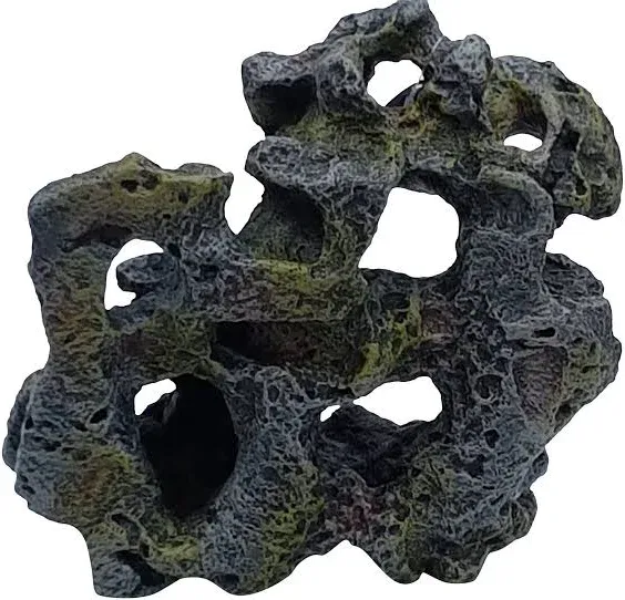 Lava Rock Aquarium Ornament, Medium Artificial Fish Safe Fish Tank Decoration