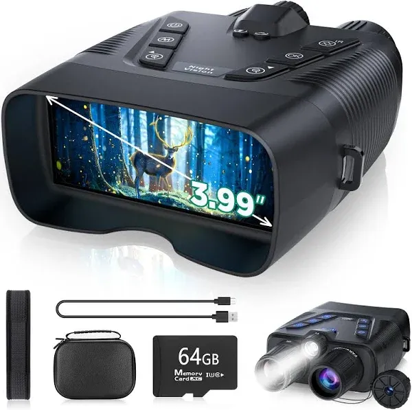 Night Vision Goggles, 58MP Full-Color 4K Binoculars with... 