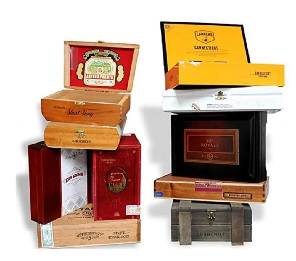 Empty Wooden Cigar Boxes