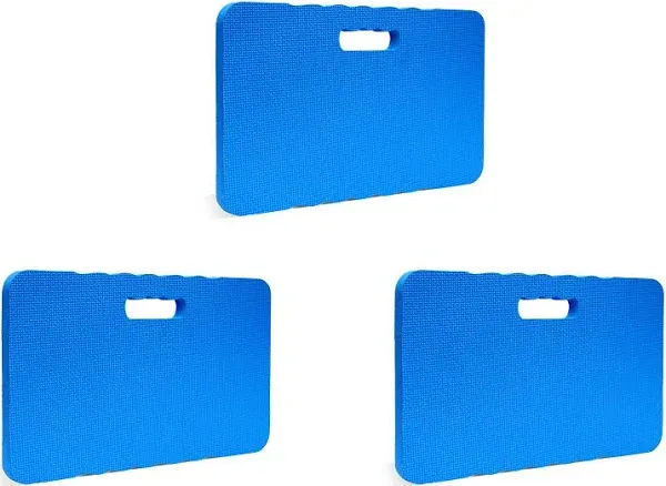 Gardzen 3 Pack Garden Kneeling Pad - For Gardening, Baby Bath, Yoga, Pilates, Exercise, 18"x11"x1", Blue