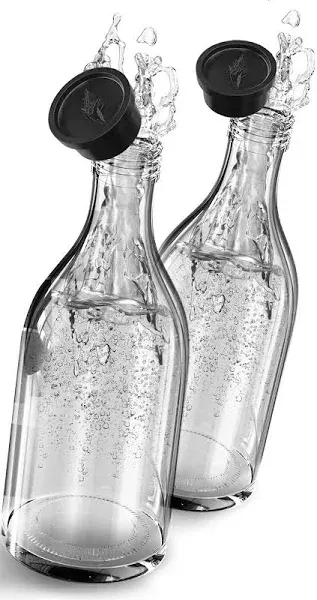 ®️ 2 pack 30oz Glass Bottles Eco-friendly for Sodastream Crystal 2.0, Dishwas...