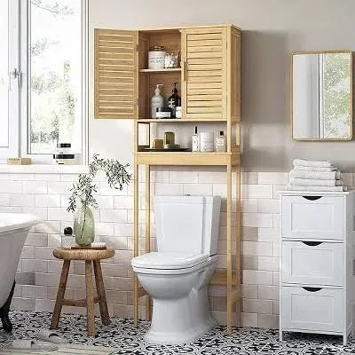 SONGMICS Over-the-Toilet Storage Bathroom Cabinet