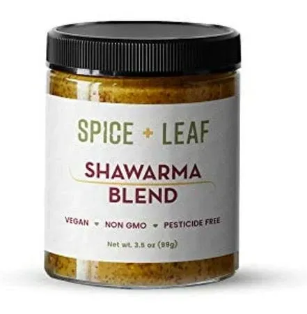 Premium Shawarma Spice Seasoning by Spice + Leaf 3.5 Oz Kosher