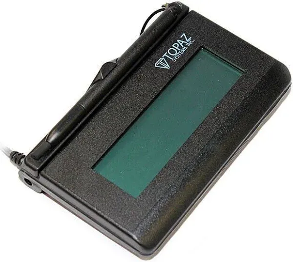 Topaz SignatureGem T-L462 Signature Capture Pad - Backlit Lcdusb - 4.30 inch x 1 ...