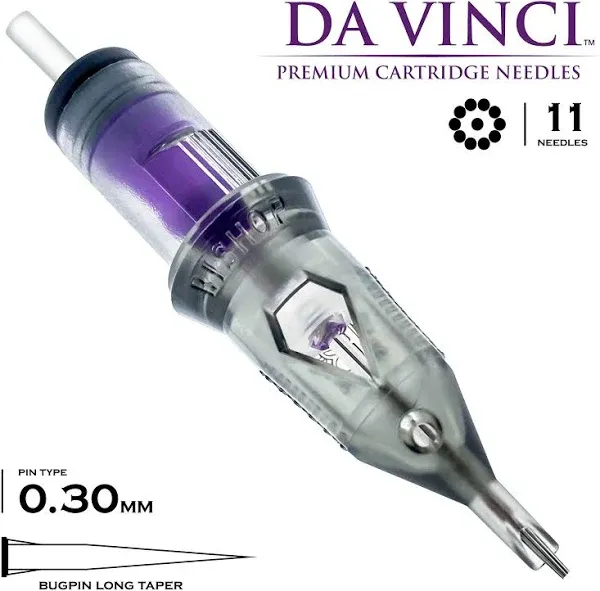 Bishop DaVinci Premium Tattoo Cartridge Needle Round Liner 20 Count Bo