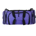 Duffle Bag Purple Gym Bag With Zip Lock And Side Wet Pockets