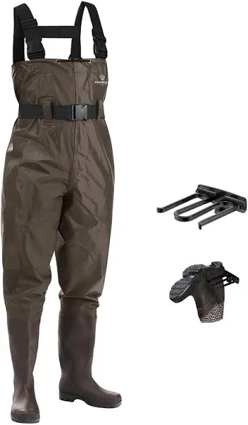 FISHINGSIR Fishing Waders for Men with Boots Womens Chest Waders Waterproof for Hunting with Boot Hanger