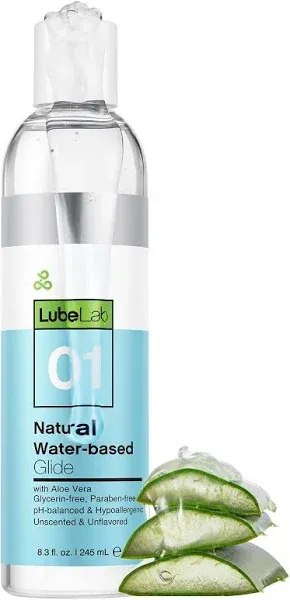 Waterbased Lube 33 Fl Oz. Personal Lubricant W/Aloe &amp; Vitamin E, Value Pack, ...