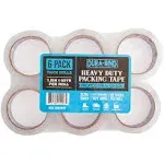 Dura-Bind Heavy Duty Clear Packing Tape 1.8 inch x 60 Yards. Tough Transparent Tape for Shipping, Packing, Moving, Mailing, and All Box Types.