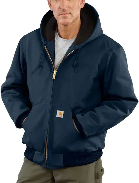 CARHARTT Hooded Jacket: Jacket, Men's, Jacket Garment, M, Black, Tall, Insulated for Cold Conditions