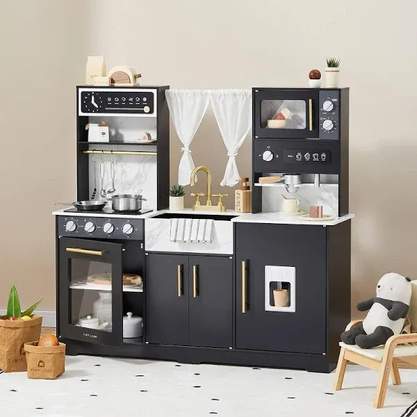 Tiny Land® Trendy Black Style Play Kitchen