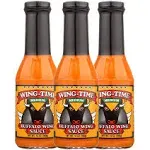 Pack of 3 Medium Wing Time Traditional Buffalo Wing Sauce - 13 fl oz