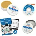 SRA Solder Upgrade Kit - USA Made Rosin Electronics Flux Soldering Paste, Lea...