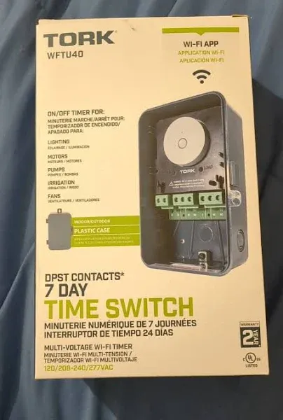 Tork 40 Amp Astronomic DPDT Multi-Voltage Wi-Fi Time Switch